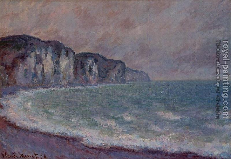 Claude Oscar Monet : Cliff at Pourville